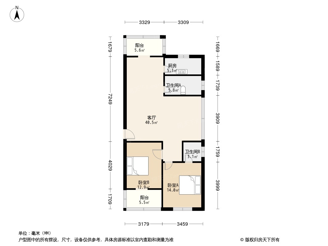 广电花园户型图