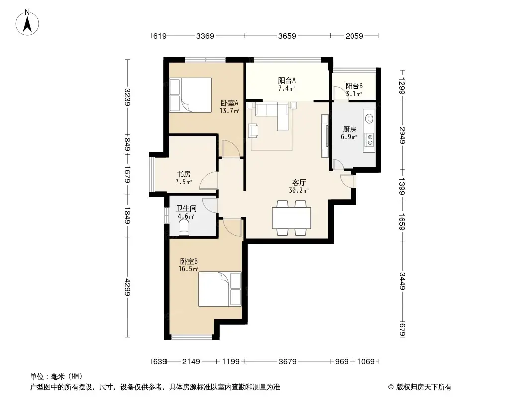 荣华北经城户型图