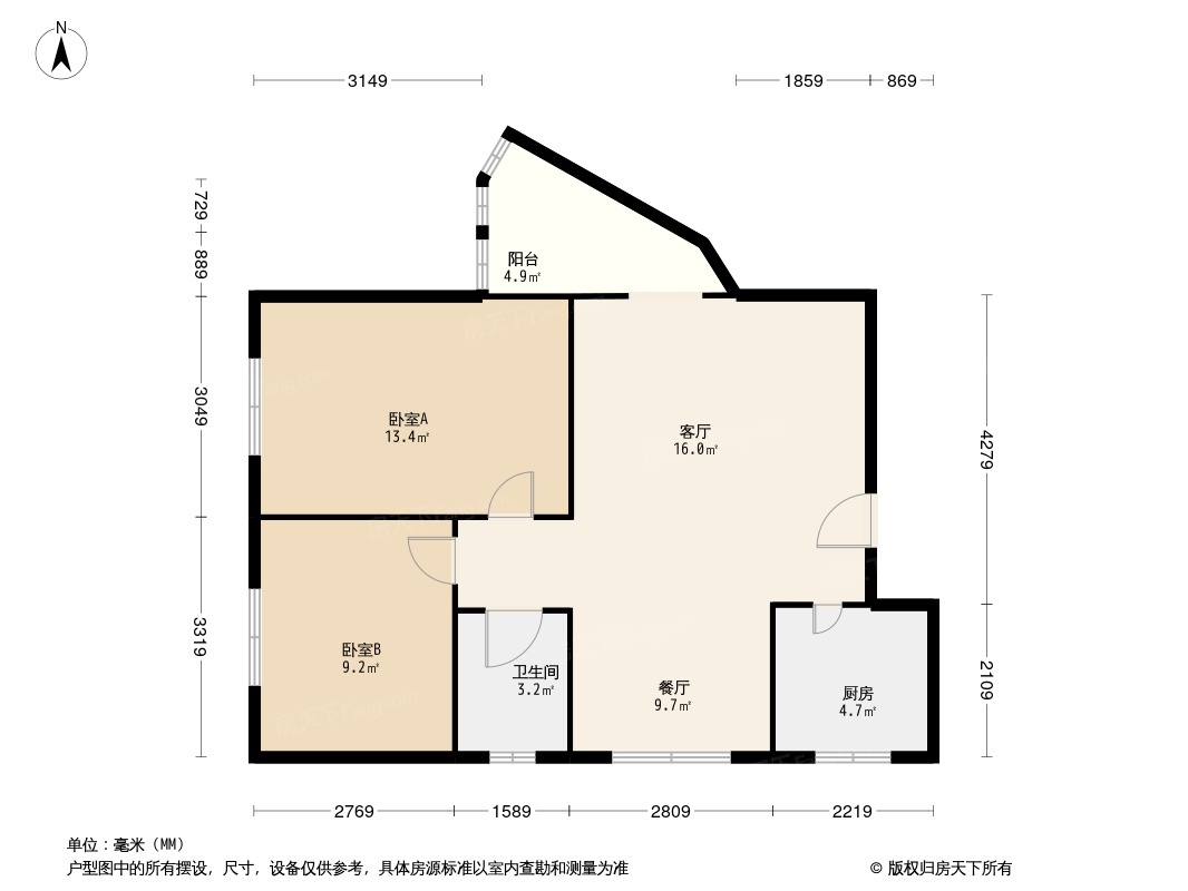 东盛大厦户型图