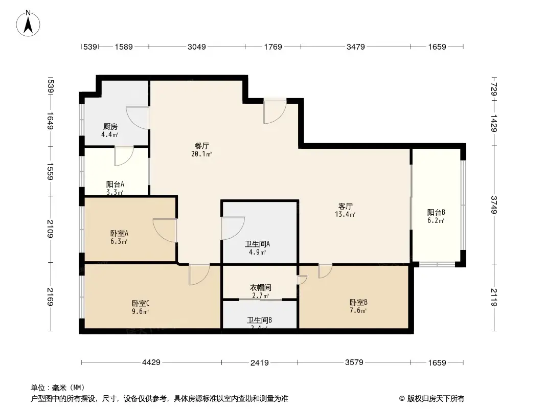 世纪城望春苑户型图