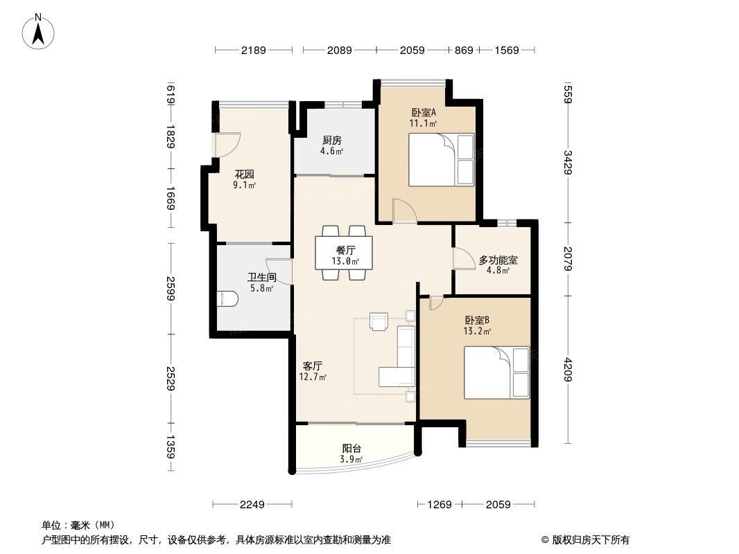 世纪城龙吉苑户型图