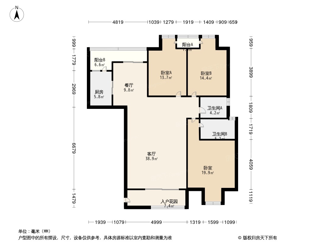 骋望剑桥郡户型图