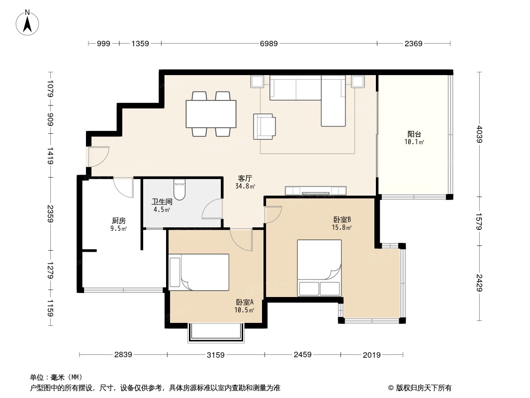 康居浩月户型图