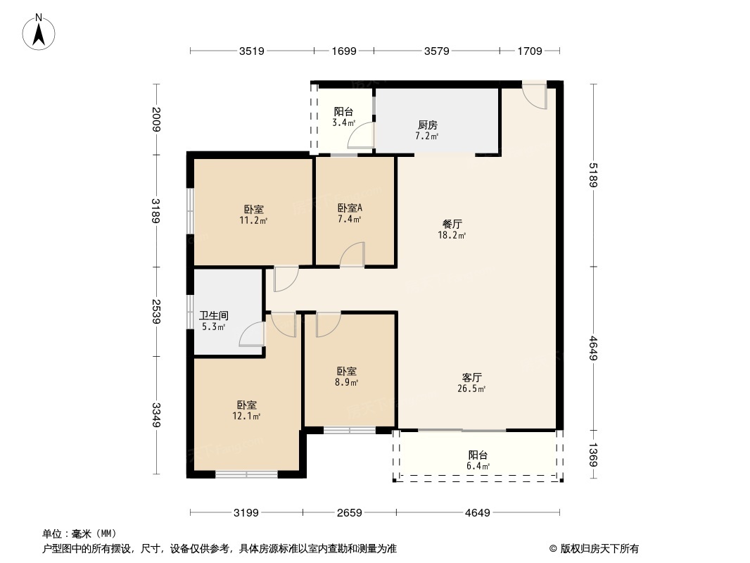 天地源御湾户型图