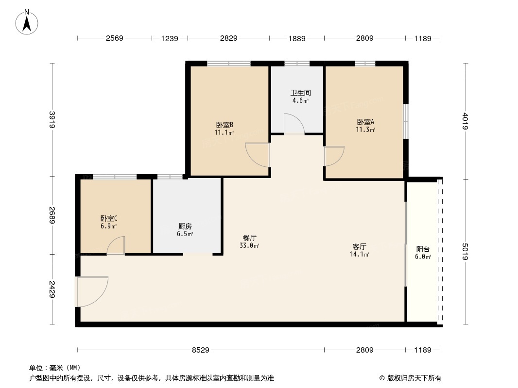 碧河四期水云天公馆户型图