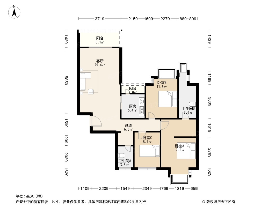 万科金域缇香户型图