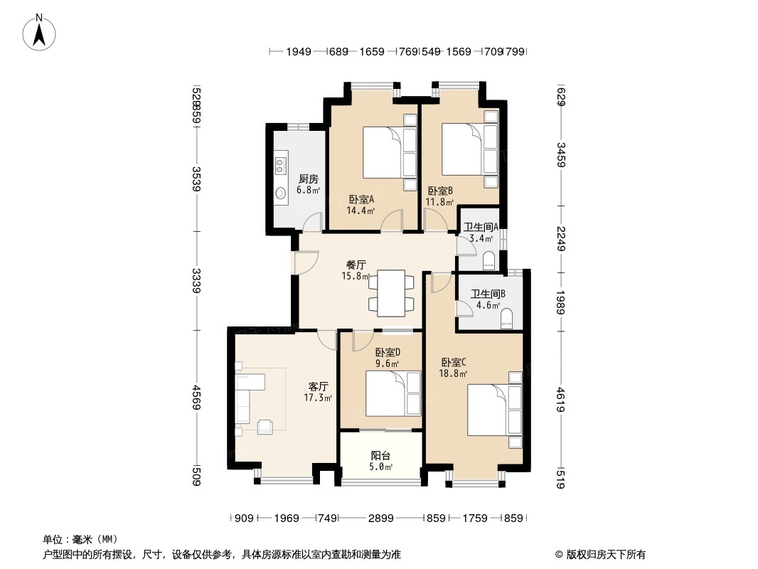 爱蓝堡户型图