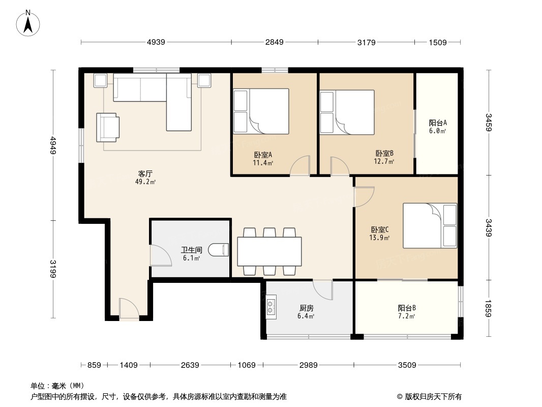 经九路电信小区户型图