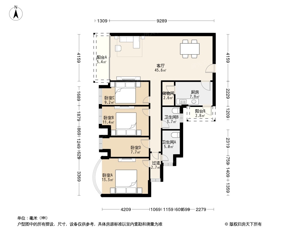 金地海景翠堤湾户型图