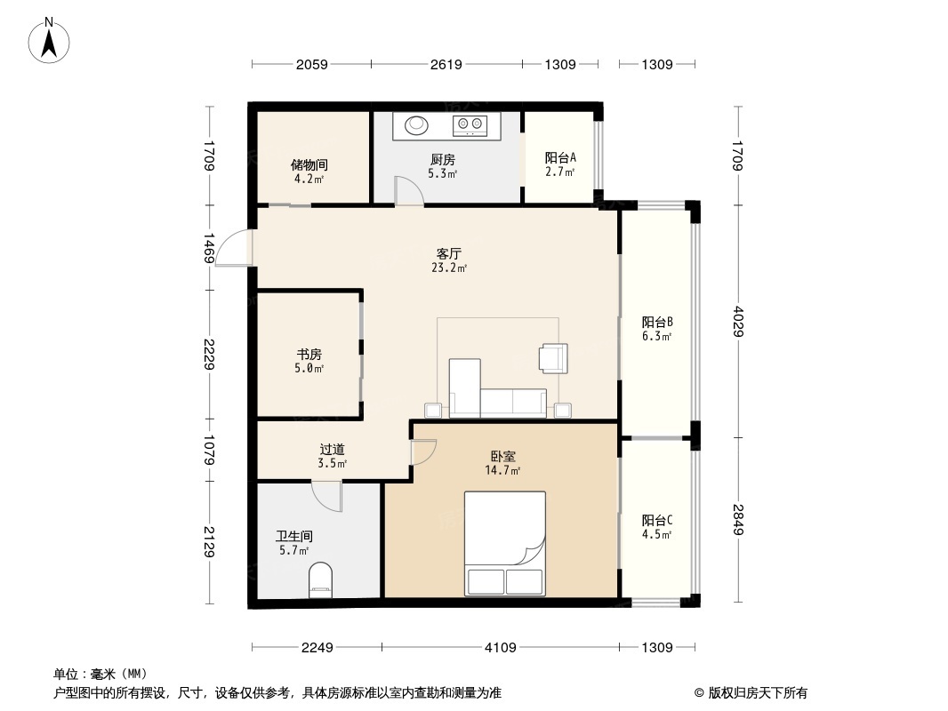 世纪城玉春苑户型图