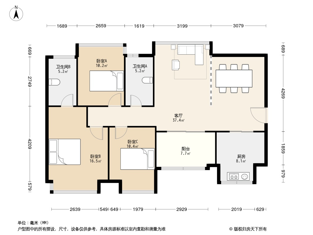 恒基雍翠名门户型图