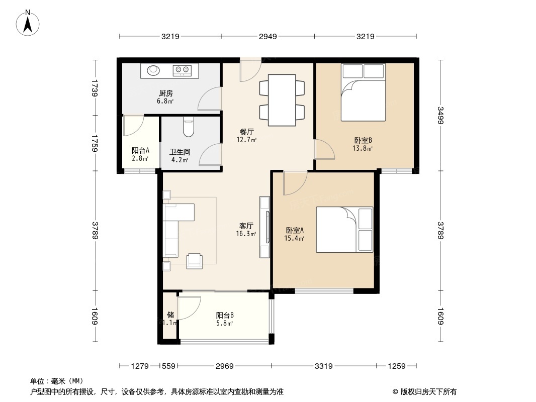 龙天名俊户型图