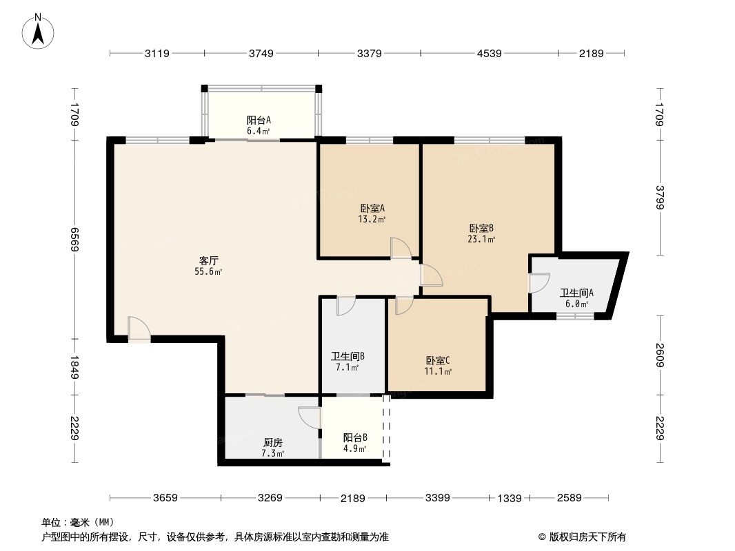 莱茵湖畔户型图