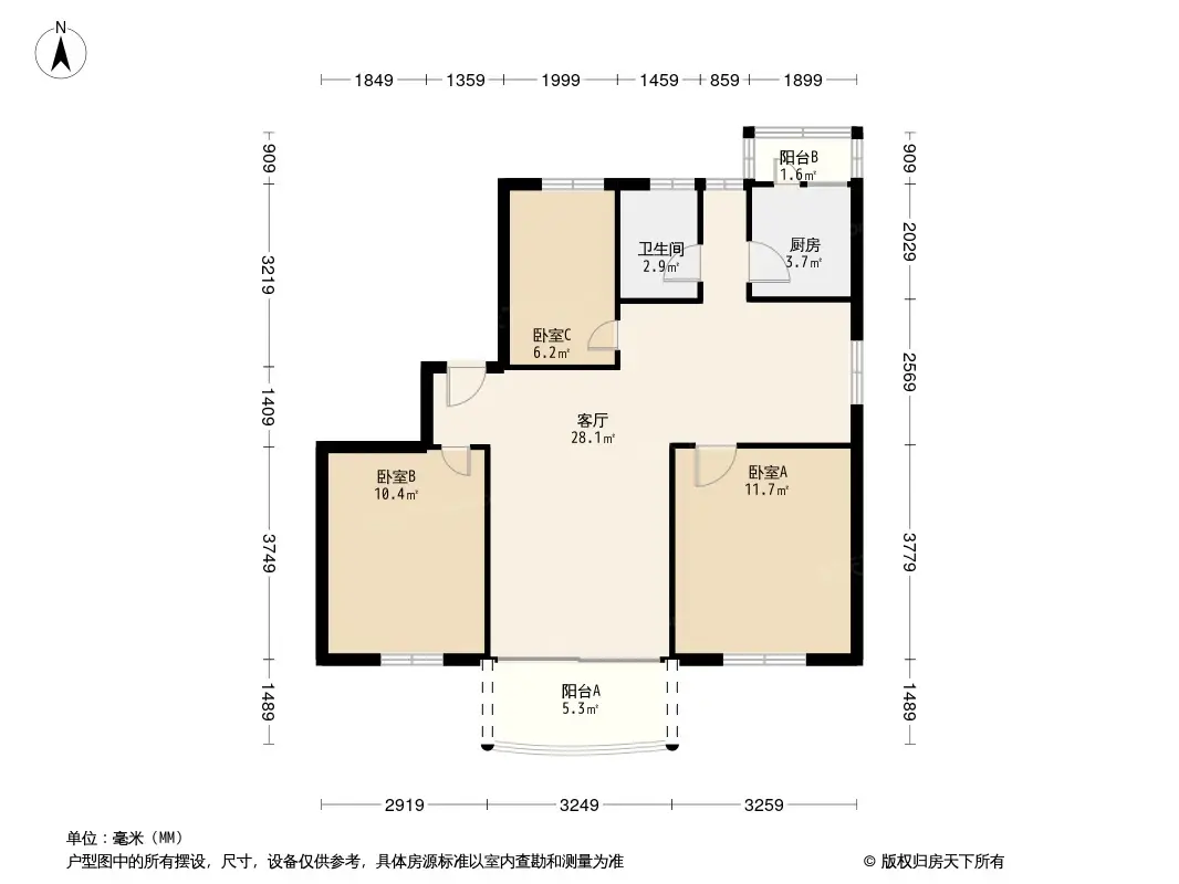 鹏兴花园户型图