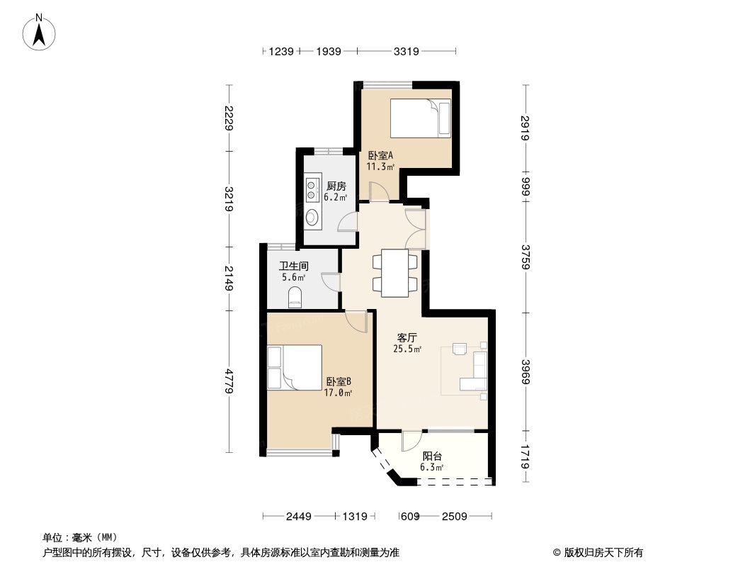 丽江公寓户型图