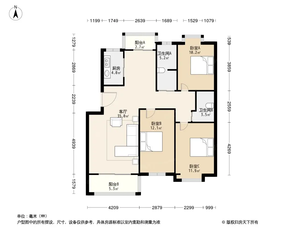 原舍户型图