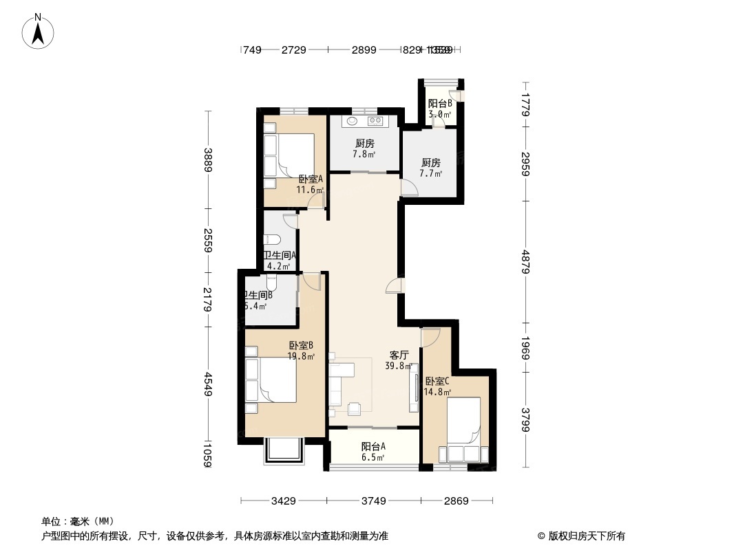 滨江铂金海岸户型图