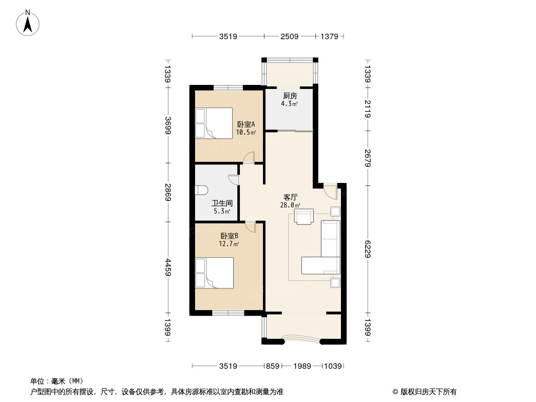 尊龙苑二期户型图