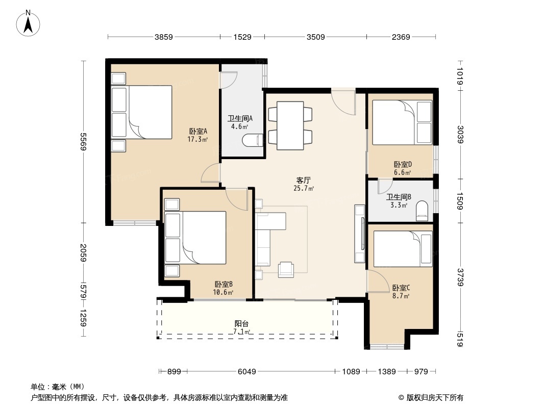 万科金域蓝湾三期户型图