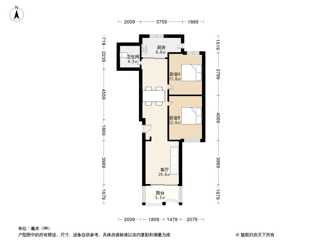 北景园荷风苑户型图