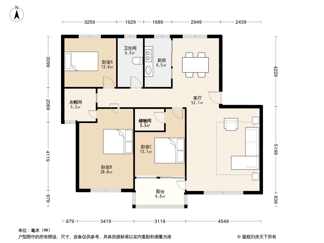 忆江南户型图