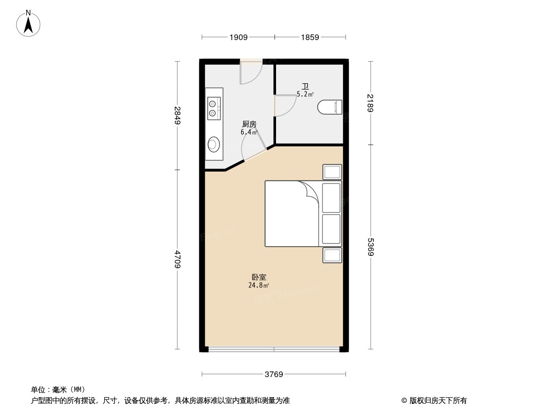 杭州滨江宝龙城市广场公寓户型图