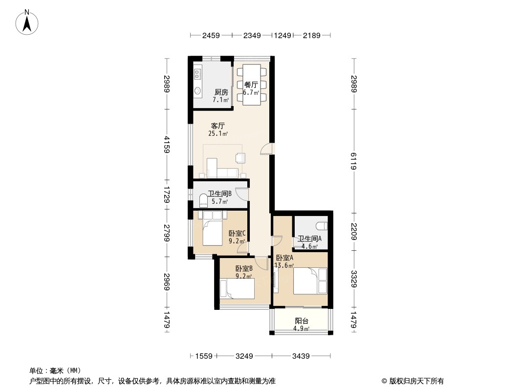 红苹果户型图