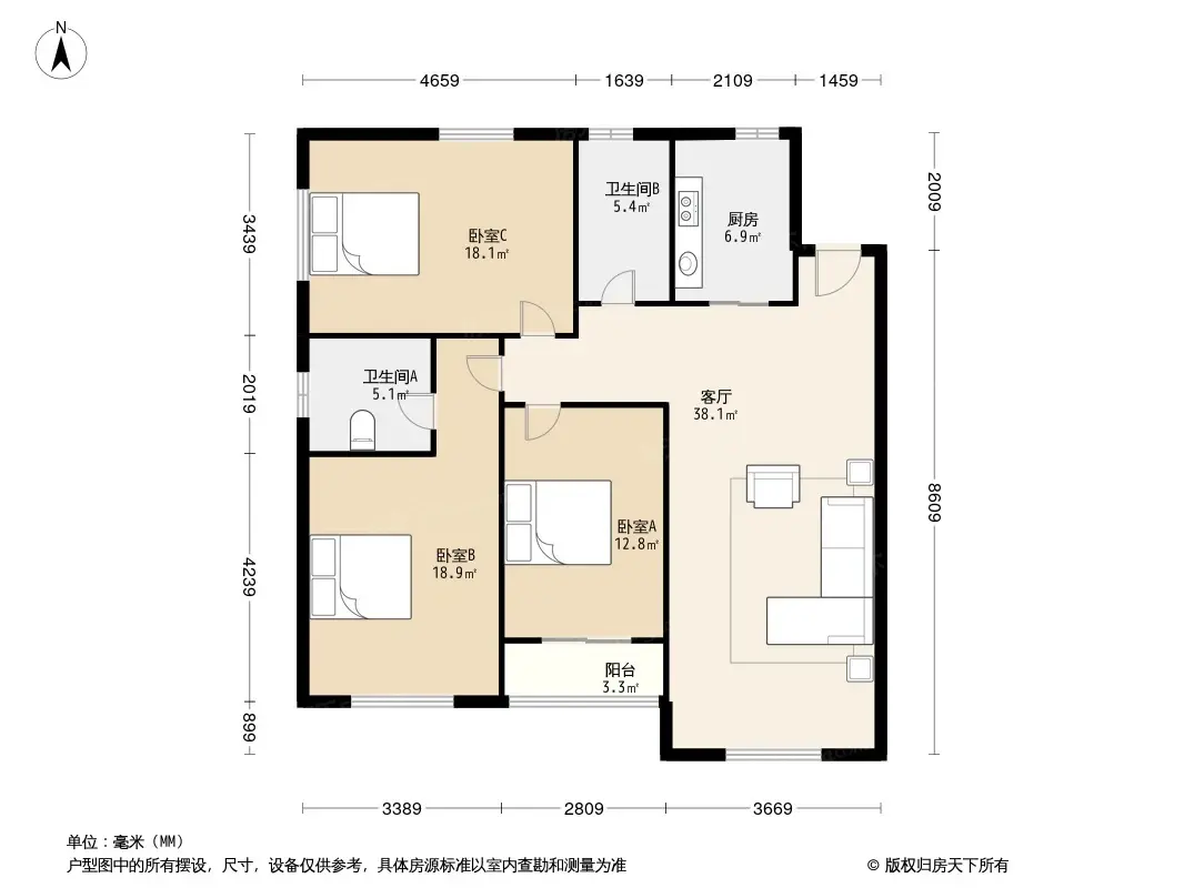 耀翔悦尚户型图