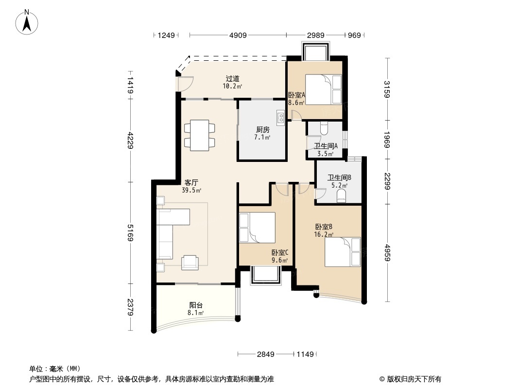 翰墨香林苑户型图