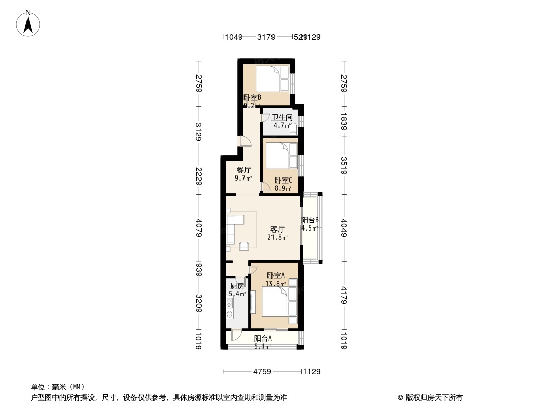 新村一里户型图