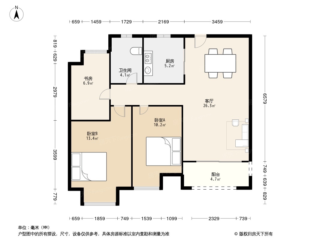 保利悦玺户型图