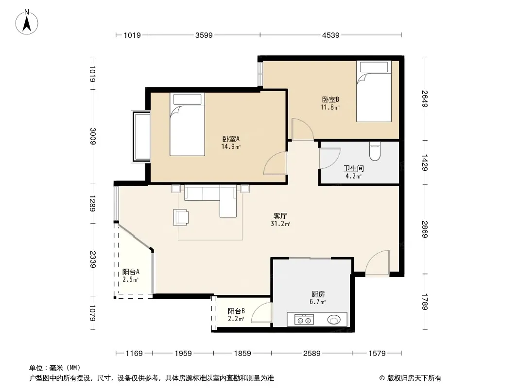 金林大城小室户型图