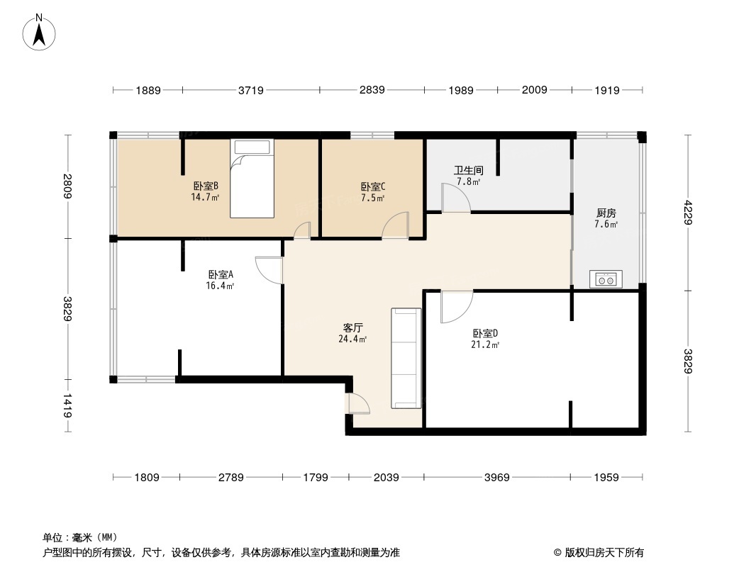 郭家桥北街11号院户型图