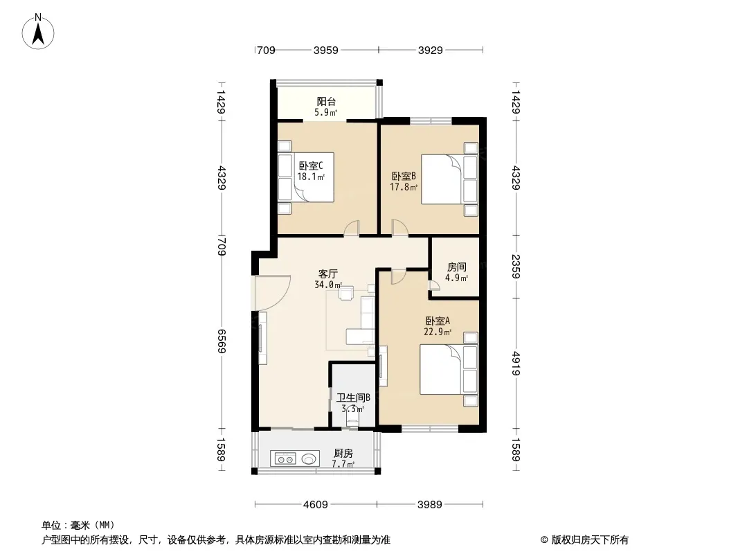 万年场横街2号院户型图