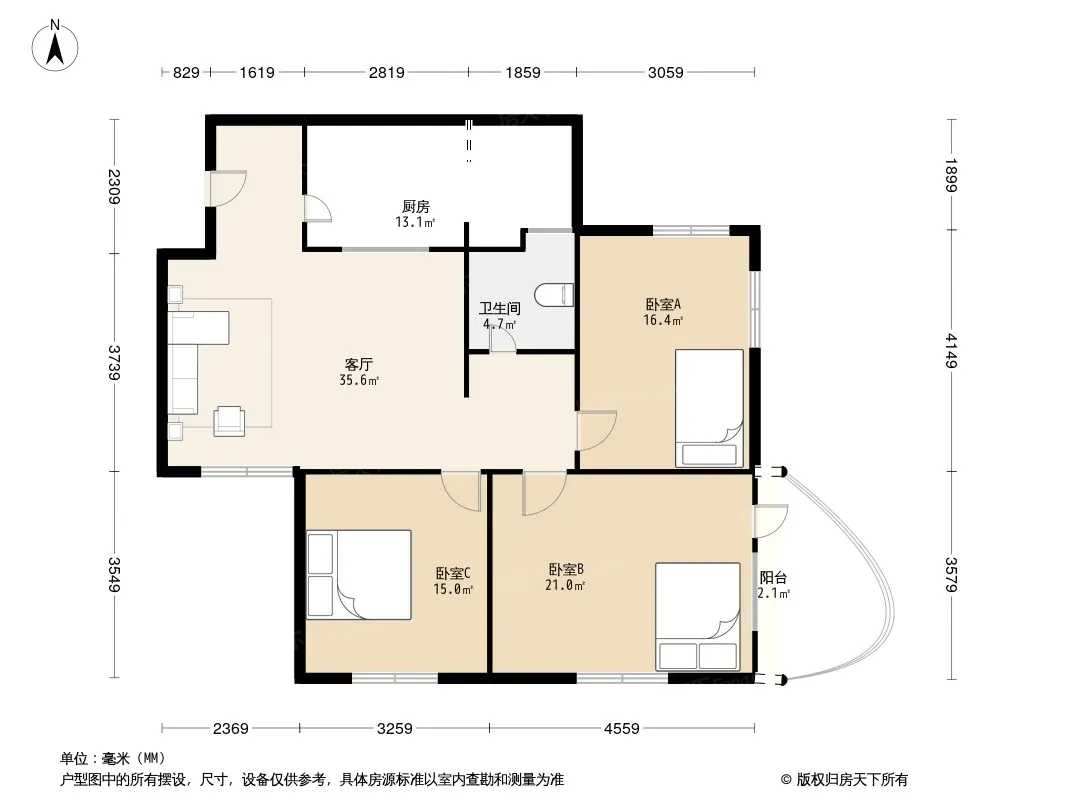顺城大街212号院户型图
