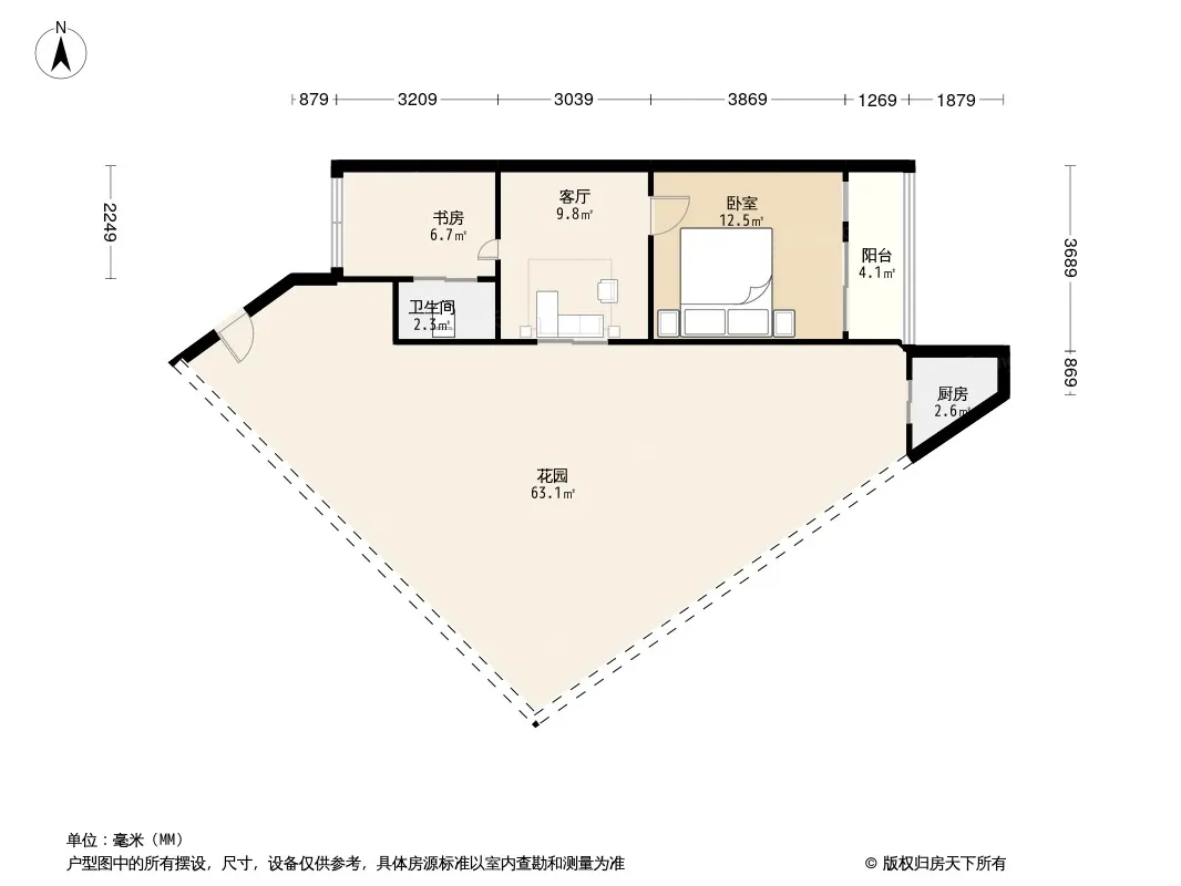 肖家河东一巷5号院户型图