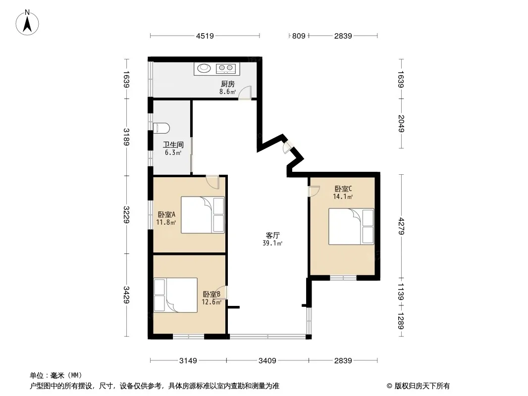 棕南甲区户型图