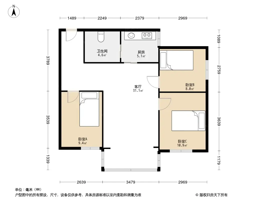 勤勇小区户型图