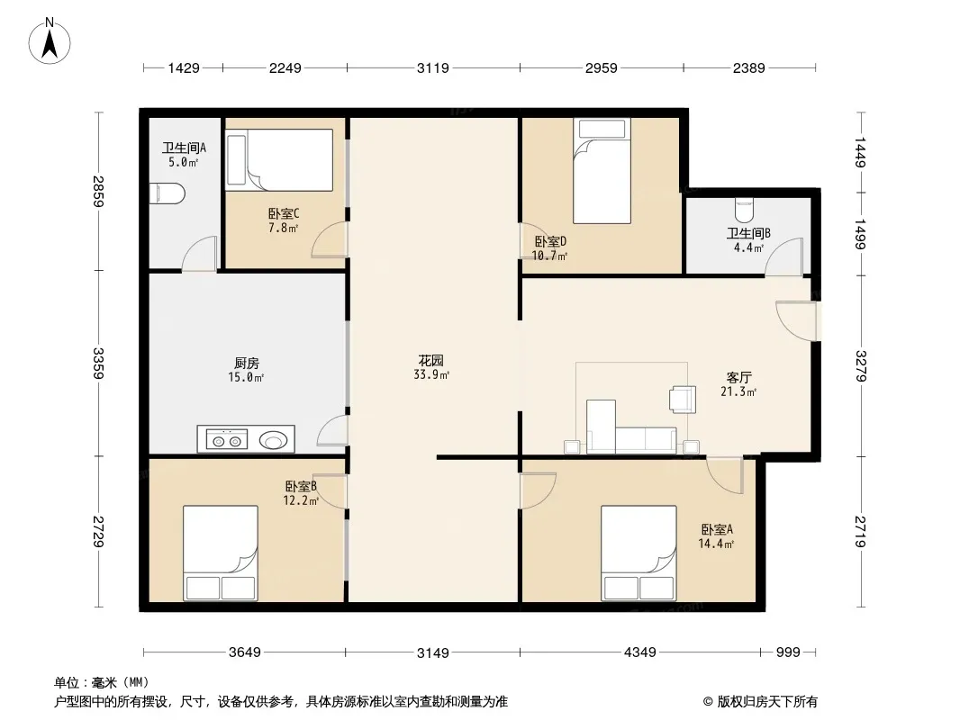 龙舟路66号院户型图