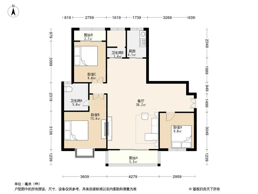 江景阳光户型图