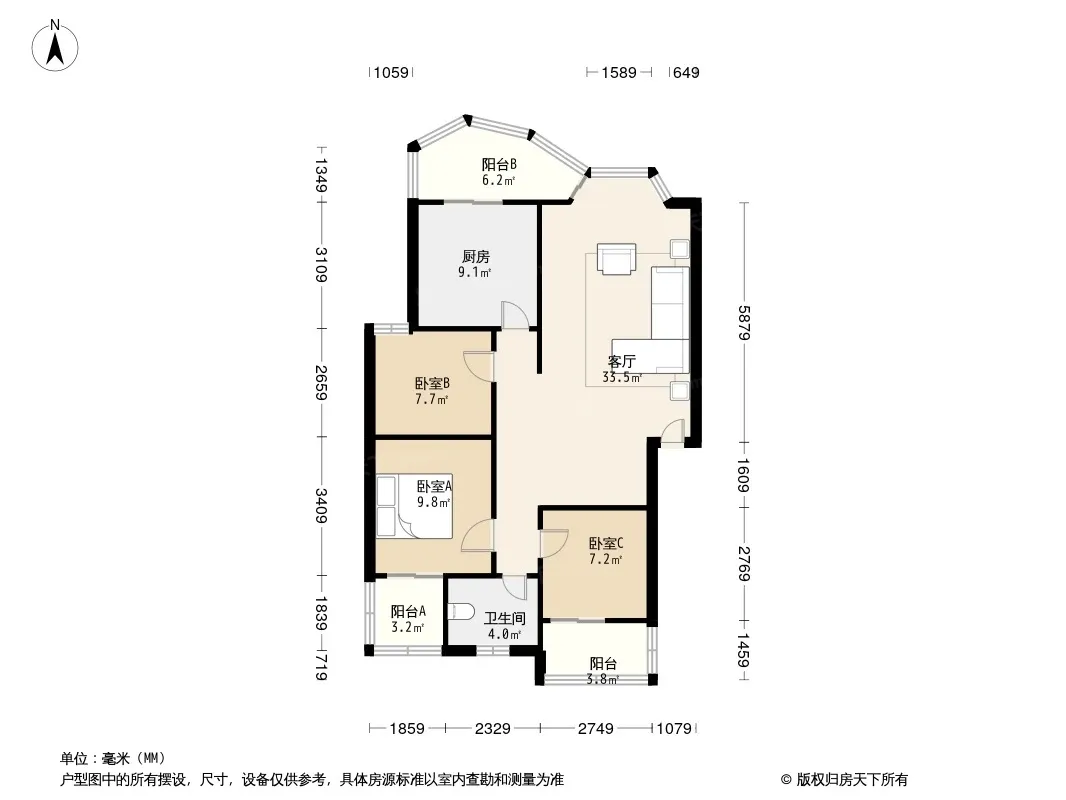 辉煌佳苑户型图