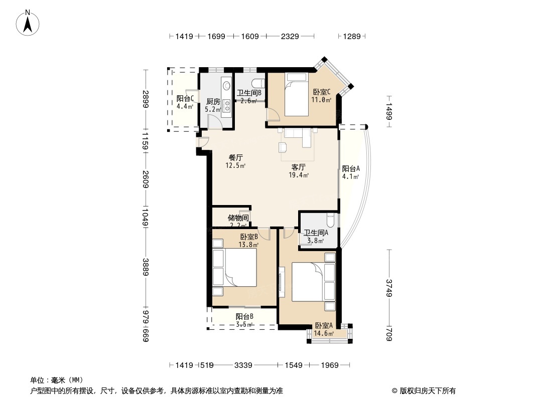 文鼎苑户型图