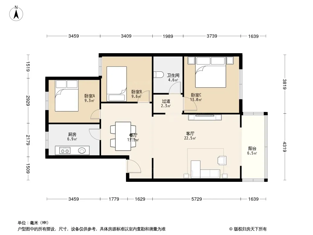 红运花园园中园户型图
