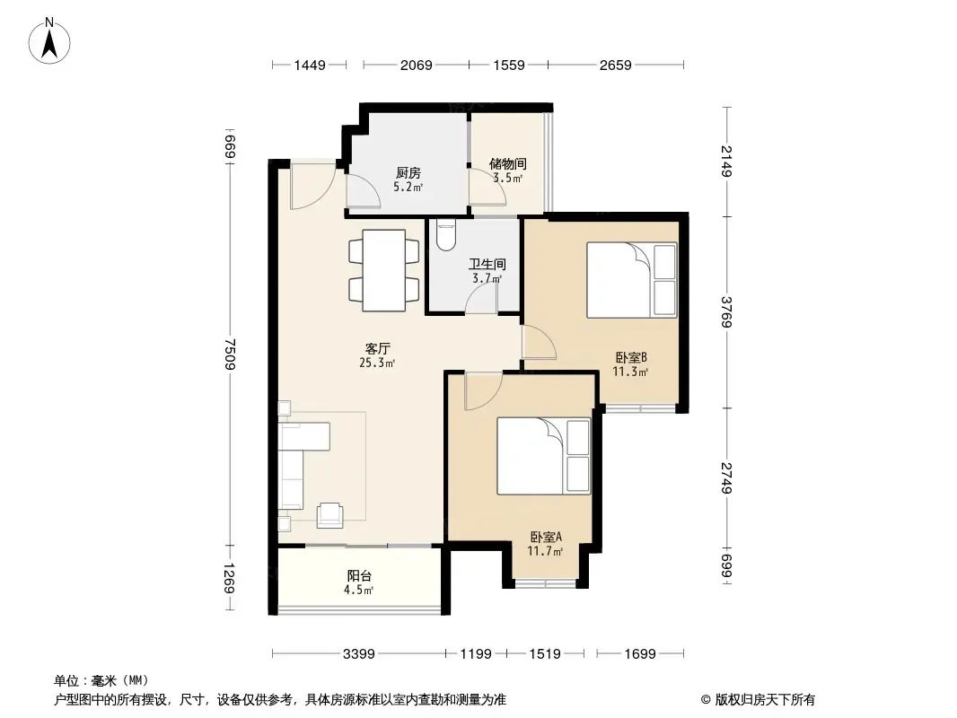 慧苑(成华)户型图