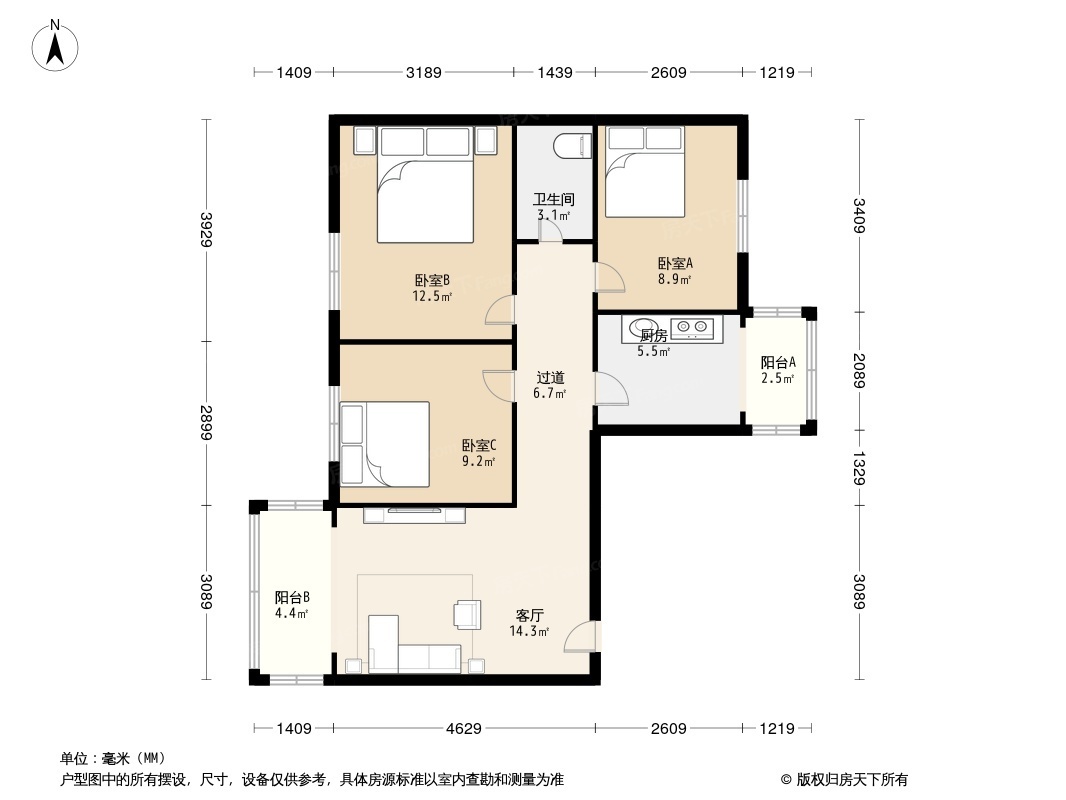 贝森兴园户型图