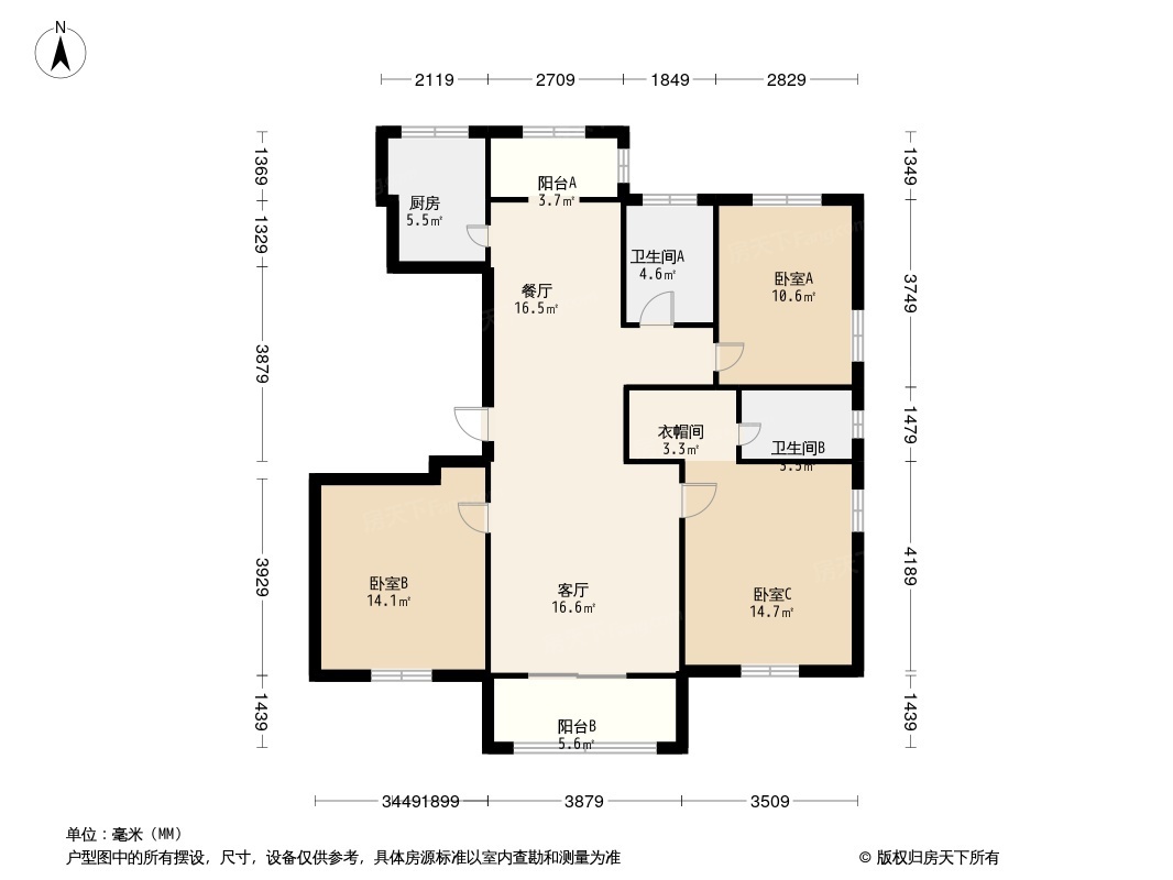 光明领峰户型图