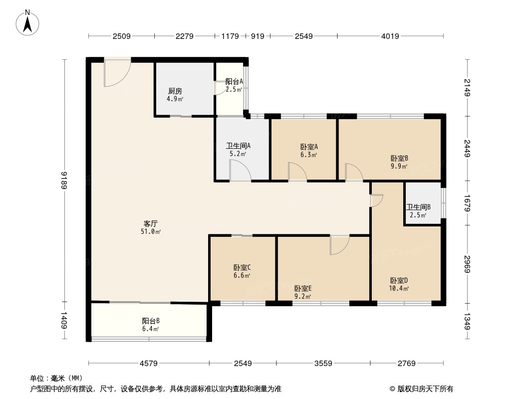 世纪城幸福公馆户型图