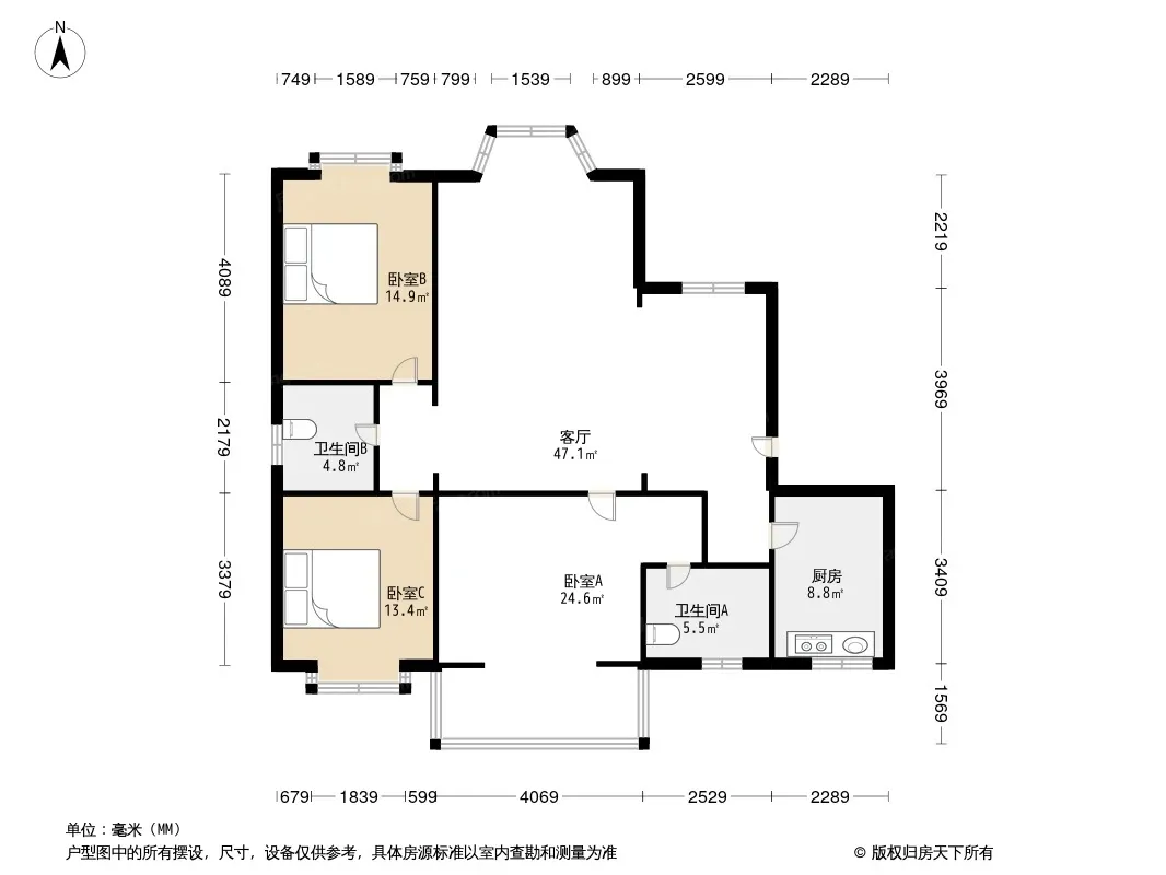 荣馨西苑户型图