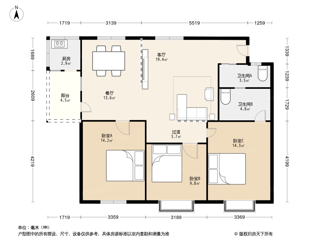 华侨新村团结路小区户型图