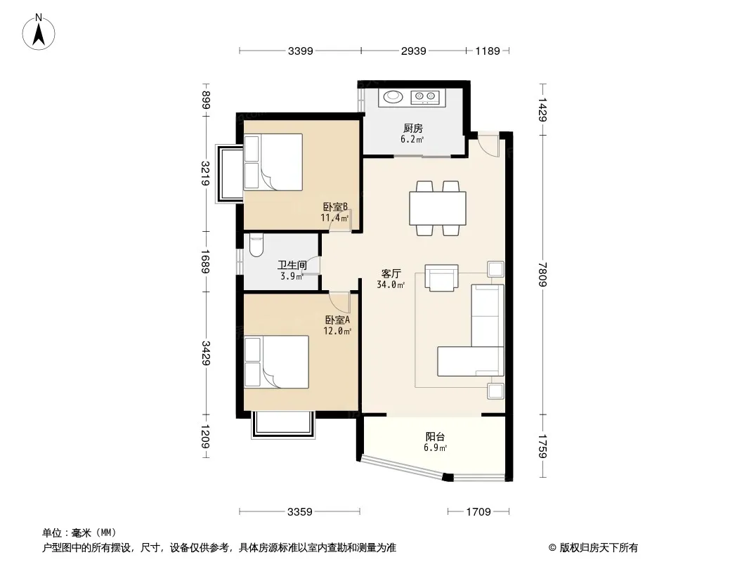朝阳欣园户型图